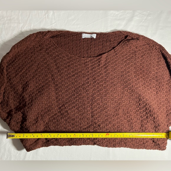Urban Outfitters Cropped Sweater Women Size XS - Brown Crop Top Short Sleeve - Picture 3 of 8